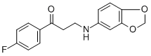 3-(1,3-BENZODIOXOL-5-YLAMINO)-1-(4-FLUOROPHENYL)-1-PROPANONE
