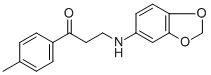3-(1,3-benzodioxol-5-ylamino)-1-(4-methylphenyl)-1-propanone