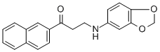 3-(1,3-benzodioxol-5-ylamino)-1-(2-naphthyl)-1-propanone