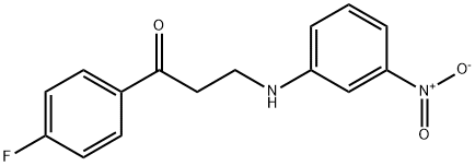 1-(4-FLUOROPHENYL)-3-(3-NITROANILINO)-1-PROPANONE