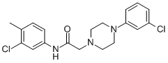 N-(3-CHLORO-4-METHYLPHENYL)-2-[4-(3-CHLOROPHENYL)PIPERAZINO]ACETAMIDE