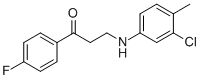 3-(3-CHLORO-4-METHYLANILINO)-1-(4-FLUOROPHENYL)-1-PROPANONE