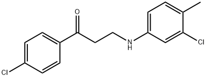 3-(3-CHLORO-4-METHYLANILINO)-1-(4-CHLOROPHENYL)-1-PROPANONE
