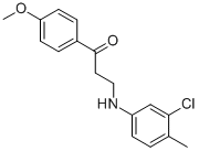 3-(3-CHLORO-4-METHYLANILINO)-1-(4-METHOXYPHENYL)-1-PROPANONE
