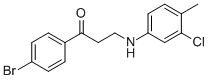 1-(4-BROMOPHENYL)-3-(3-CHLORO-4-METHYLANILINO)-1-PROPANONE