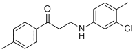 3-(3-CHLORO-4-METHYLANILINO)-1-(4-METHYLPHENYL)-1-PROPANONE