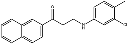 3-(3-CHLORO-4-METHYLANILINO)-1-(2-NAPHTHYL)-1-PROPANONE