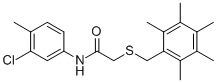 N-(3-CHLORO-4-METHYLPHENYL)-2-[(2,3,4,5,6-PENTAMETHYLBENZYL)SULFANYL]ACETAMIDE