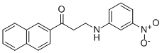 1-(2-NAPHTHYL)-3-(3-NITROANILINO)-1-PROPANONE