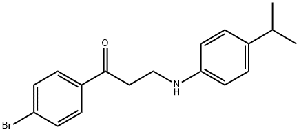 1-(4-BROMOPHENYL)-3-(4-ISOPROPYLANILINO)-1-PROPANONE