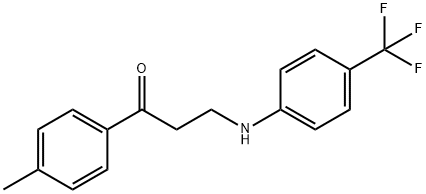 1-(4-METHYLPHENYL)-3-[4-(TRIFLUOROMETHYL)ANILINO]-1-PROPANONE