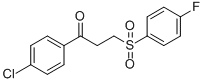 1-(4-chlorophenyl)-3-[(4-fluorophenyl)sulfonyl]-1-propanone