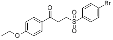 3-[(4-BROMOPHENYL)SULFONYL]-1-(4-ETHOXYPHENYL)-1-PROPANONE