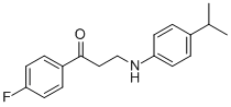 1-(4-FLUOROPHENYL)-3-(4-ISOPROPYLANILINO)-1-PROPANONE