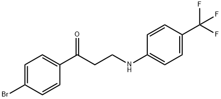 1-(4-BROMOPHENYL)-3-[4-(TRIFLUOROMETHYL)ANILINO]-1-PROPANONE