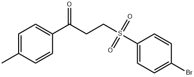 3-[(4-BROMOPHENYL)SULFONYL]-1-(4-METHYLPHENYL)-1-PROPANONE