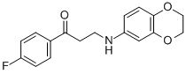 3-(2,3-DIHYDRO-1,4-BENZODIOXIN-6-YLAMINO)-1-(4-FLUOROPHENYL)-1-PROPANONE