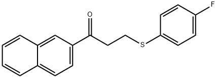 3-[(4-FLUOROPHENYL)SULFANYL]-1-(2-NAPHTHYL)-1-PROPANONE
