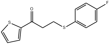 3-[(4-FLUOROPHENYL)SULFANYL]-1-(2-THIENYL)-1-PROPANONE