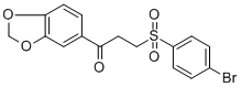 1-(1,3-BENZODIOXOL-5-YL)-3-[(4-BROMOPHENYL)SULFONYL]-1-PROPANONE