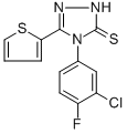 4-(3-CHLORO-4-FLUOROPHENYL)-5-(2-THIENYL)-2,4-DIHYDRO-3H-1,2,4-TRIAZOLE-3-THIONE