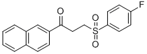 3-[(4-FLUOROPHENYL)SULFONYL]-1-(2-NAPHTHYL)-1-PROPANONE