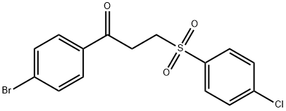 1-(4-BROMOPHENYL)-3-[(4-CHLOROPHENYL)SULFONYL]-1-PROPANONE