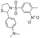Thiazolidine, 2-[4-(dimethylamino)phenyl]-3-[(4-methyl-3-nitrophenyl)sulfonyl]- (9CI)