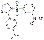 Thiazolidine, 2-[4-(dimethylamino)phenyl]-3-[(3-nitrophenyl)sulfonyl]- (9CI)