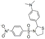 Thiazolidine, 2-[4-(dimethylamino)phenyl]-3-[(4-nitrophenyl)sulfonyl]- (9CI)