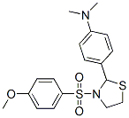 Thiazolidine, 2-[4-(dimethylamino)phenyl]-3-[(4-methoxyphenyl)sulfonyl]- (9CI)