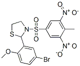 Thiazolidine, 2-(5-bromo-2-methoxyphenyl)-3-[(4-methyl-3,5-dinitrophenyl)sulfonyl]- (9CI)