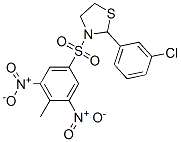 Thiazolidine, 2-(3-chlorophenyl)-3-[(4-methyl-3,5-dinitrophenyl)sulfonyl]- (9CI)