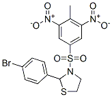 Thiazolidine, 2-(4-bromophenyl)-3-[(4-methyl-3,5-dinitrophenyl)sulfonyl]- (9CI)