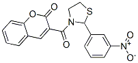 Thiazolidine, 2-(3-nitrophenyl)-3-[(2-oxo-2H-1-benzopyran-3-yl)carbonyl]- (9CI)