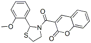 Thiazolidine, 2-(2-methoxyphenyl)-3-[(2-oxo-2H-1-benzopyran-3-yl)carbonyl]- (9CI)