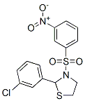 Thiazolidine, 2-(3-chlorophenyl)-3-[(3-nitrophenyl)sulfonyl]- (9CI)