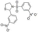 Thiazolidine, 2-(3-nitrophenyl)-3-[(3-nitrophenyl)sulfonyl]- (9CI)