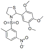 Thiazolidine, 3-[(2-methyl-5-nitrophenyl)sulfonyl]-2-(2,4,5-trimethoxyphenyl)- (9CI)