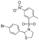 Thiazolidine, 2-(4-bromophenyl)-3-[(2-methyl-5-nitrophenyl)sulfonyl]- (9CI)