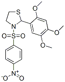 Thiazolidine, 3-[(4-nitrophenyl)sulfonyl]-2-(2,4,5-trimethoxyphenyl)- (9CI)