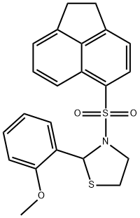 Thiazolidine, 3-[(1,2-dihydro-5-acenaphthylenyl)sulfonyl]-2-(2-methoxyphenyl)- (9CI)