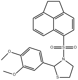 Thiazolidine, 3-[(1,2-dihydro-5-acenaphthylenyl)sulfonyl]-2-(3,4-dimethoxyphenyl)- (9CI)