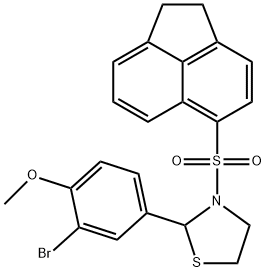 Thiazolidine, 2-(3-bromo-4-methoxyphenyl)-3-[(1,2-dihydro-5-acenaphthylenyl)sulfonyl]- (9CI)