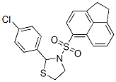 Thiazolidine, 2-(4-chlorophenyl)-3-[(1,2-dihydro-5-acenaphthylenyl)sulfonyl]- (9CI)