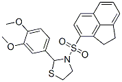 Thiazolidine, 3-[(1,2-dihydro-3-acenaphthylenyl)sulfonyl]-2-(3,4-dimethoxyphenyl)- (9CI)