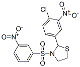 Thiazolidine, 2-(4-chloro-3-nitrophenyl)-3-[(3-nitrophenyl)sulfonyl]- (9CI)