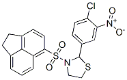 Thiazolidine, 2-(4-chloro-3-nitrophenyl)-3-[(1,2-dihydro-5-acenaphthylenyl)sulfonyl]- (9CI)