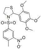Thiazolidine, 3-[(4-methyl-3-nitrophenyl)sulfonyl]-2-(2,4,5-trimethoxyphenyl)- (9CI)