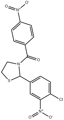 Thiazolidine, 2-(4-chloro-3-nitrophenyl)-3-(4-nitrobenzoyl)- (9CI)